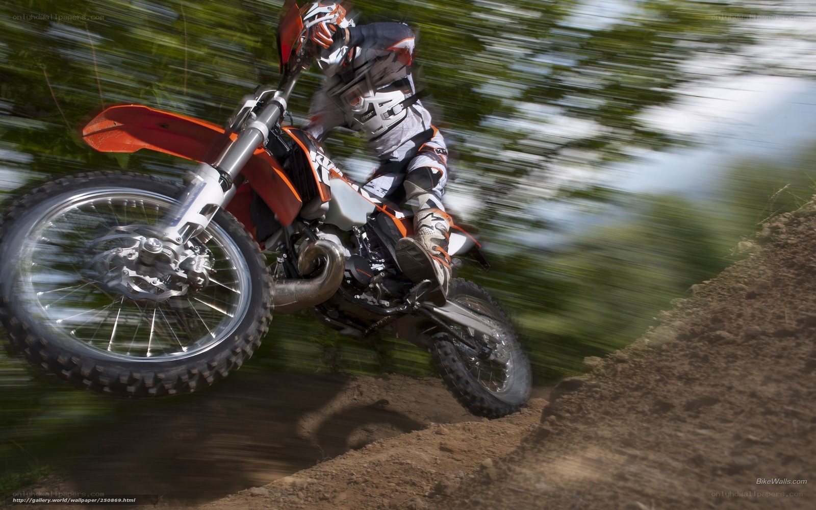 Motocross rider in action
