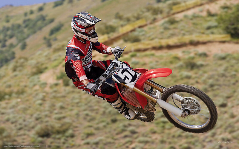 motocross rider in mid-air