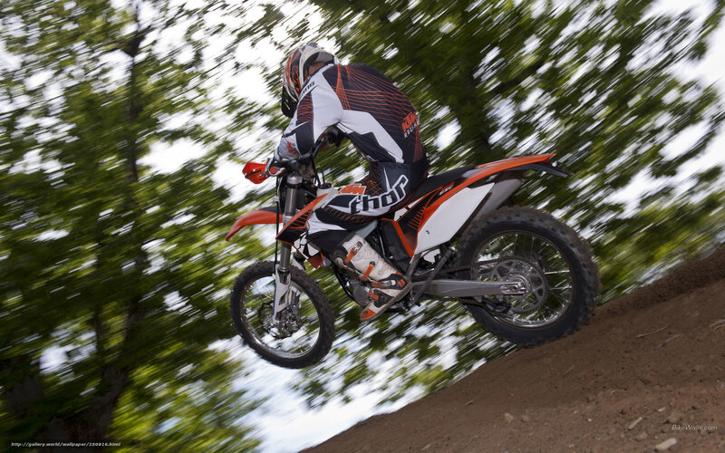 Motocross rider in mid-air