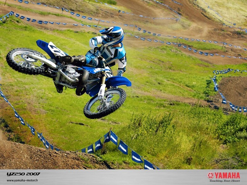 Motocross rider in mid-air jump