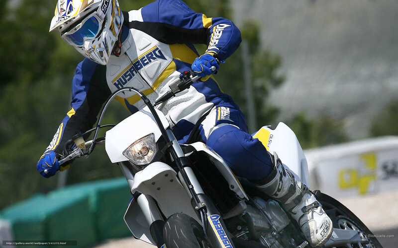 motocross rider on a white bike