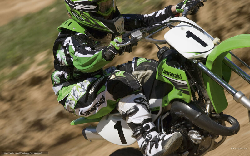 Motocross rider on dirt bike