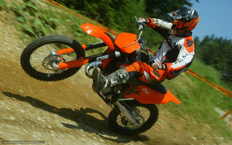 Motocross rider on dirt bike