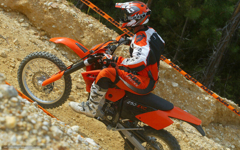 Motocross rider on dirt bike
