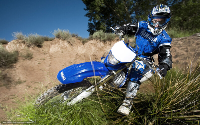 Motocross rider on dirt bike