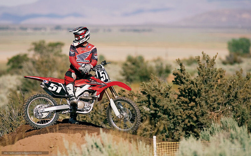 Motocross rider on dirt bike