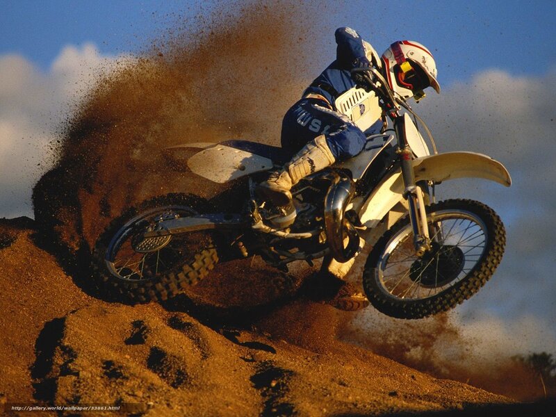 Motocross Rider on Dirt — Brown, Dynamic