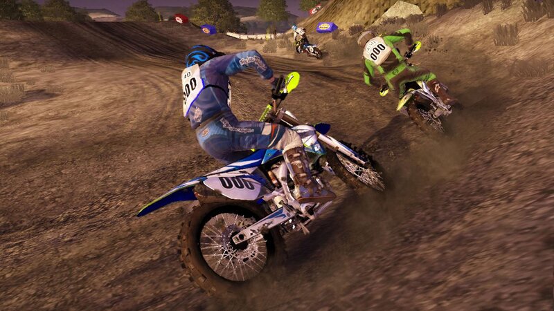 Motocross Riders on Dirt Track — Brown