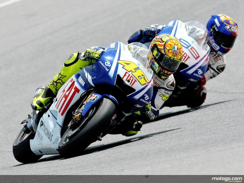 MotoGP racers in action