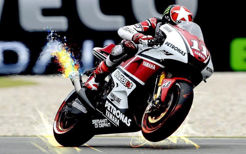 MotoGP rider in action
