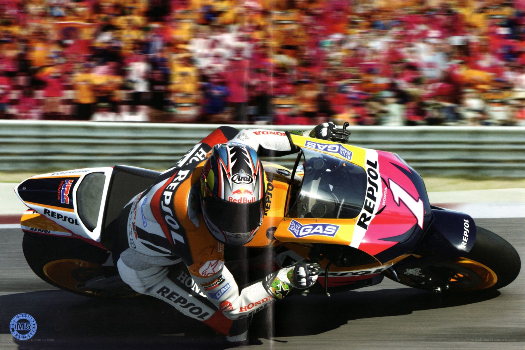 MotoGP rider in action
