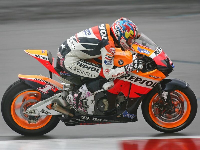 MotoGP rider on a track