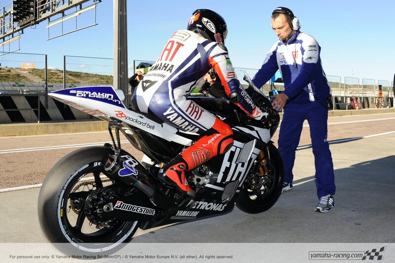 MotoGP rider on track