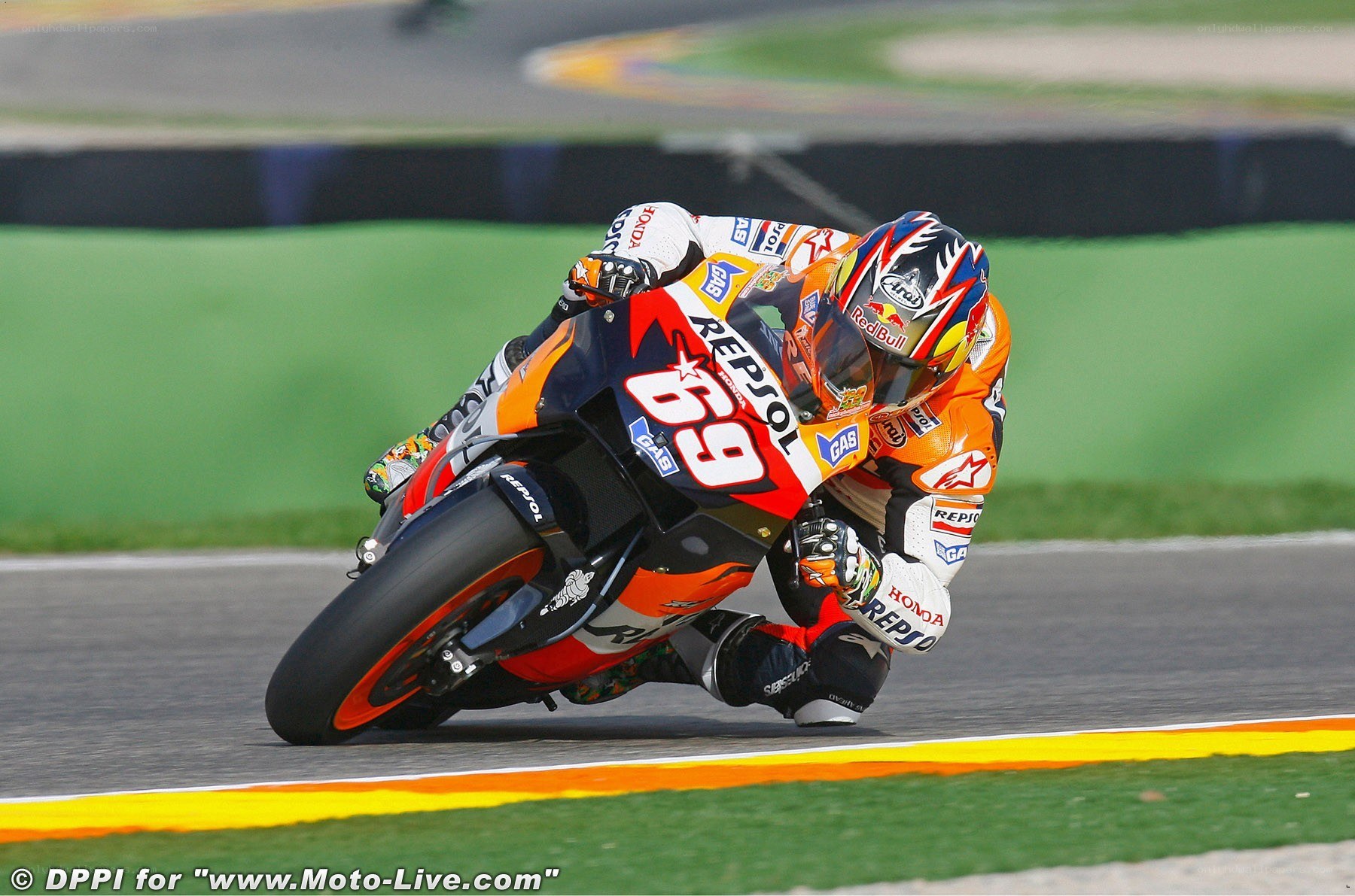 MotoGP rider on track