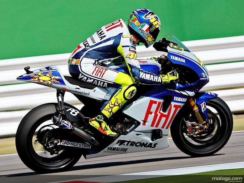 MotoGP rider on Yamaha