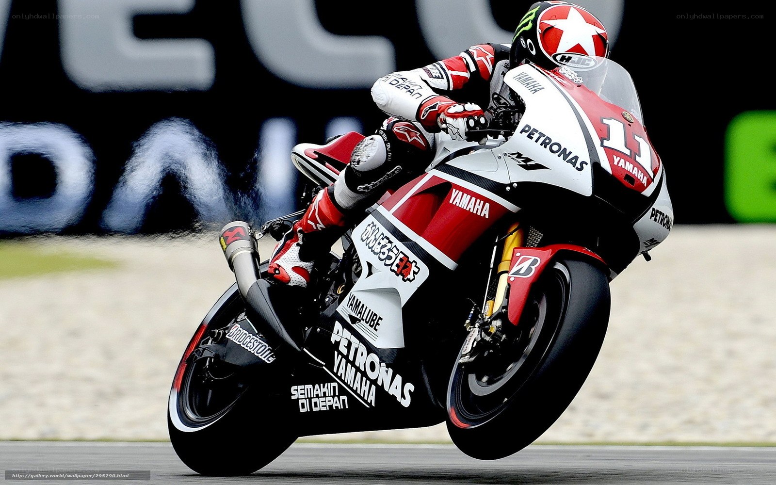MotoGP rider on Yamaha