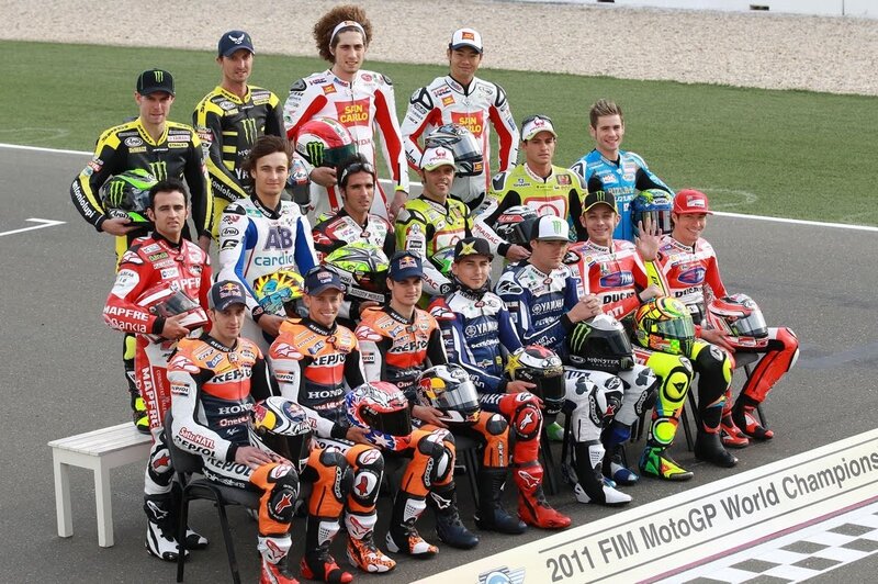 MotoGP riders group photo