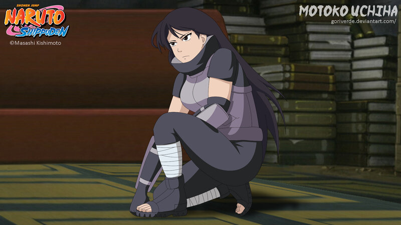 Motoko Uchiha Crouching
