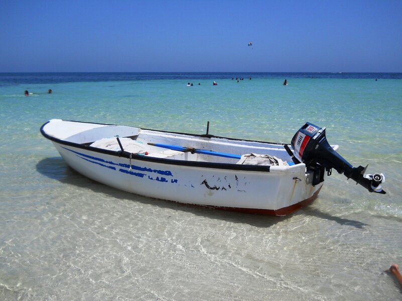 Motorboat on Beach