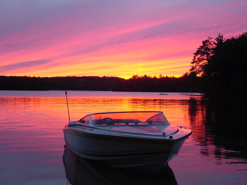 Motorboat on Lake