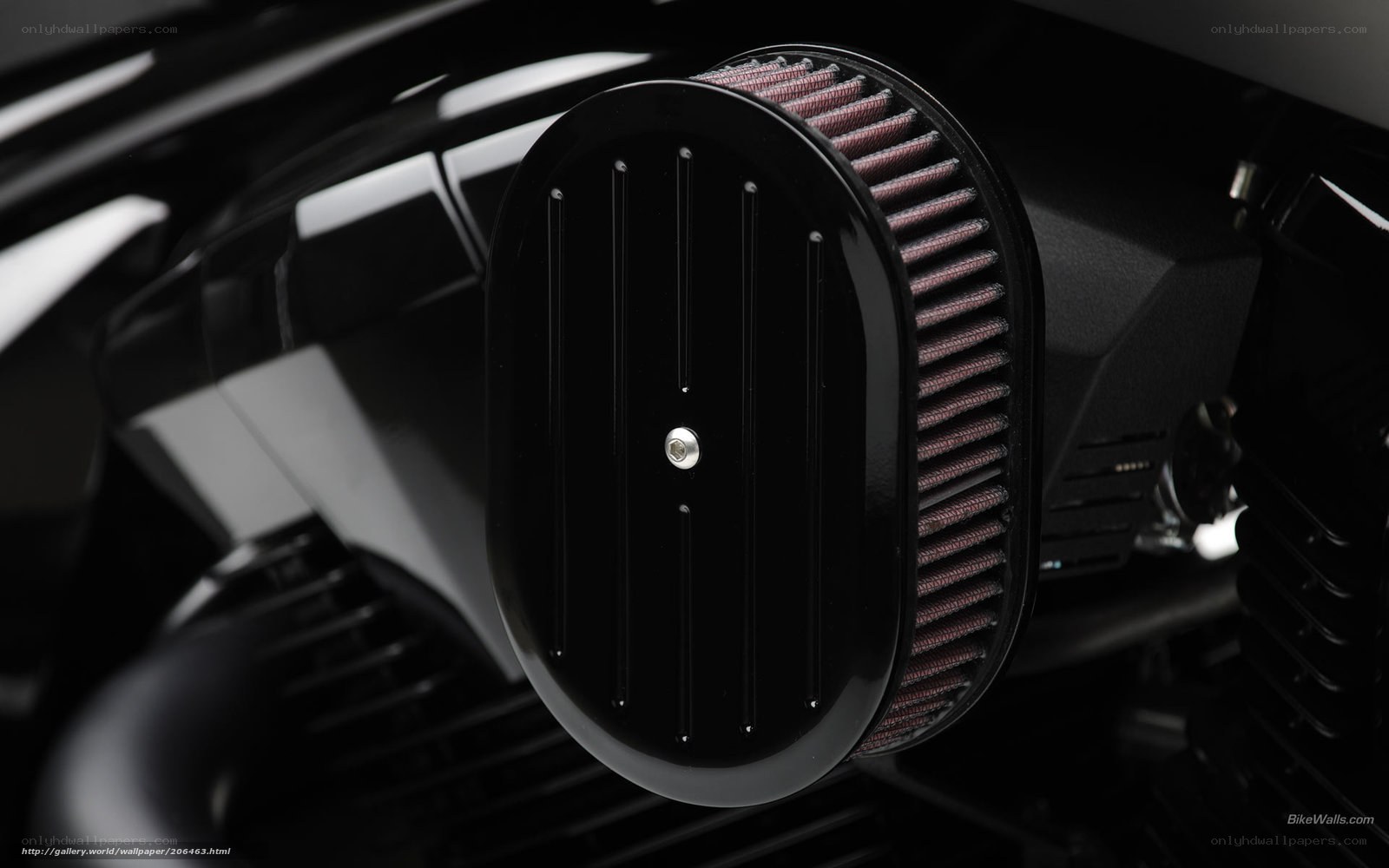 motorcycle air filter close-up