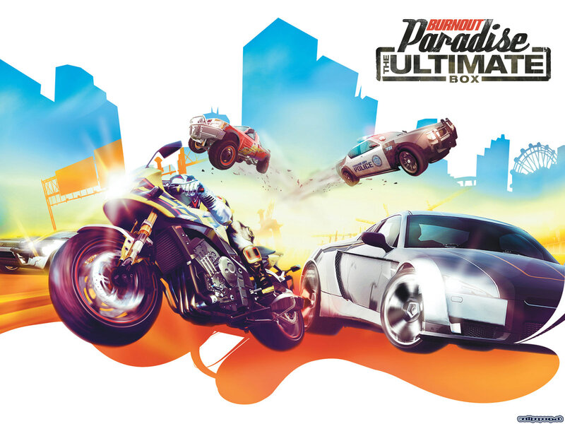 Motorcycle and Cars in Action
