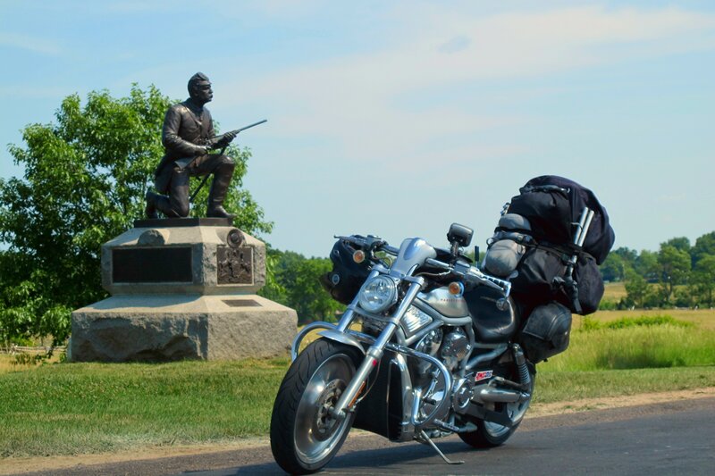 Motorcycle at Monument