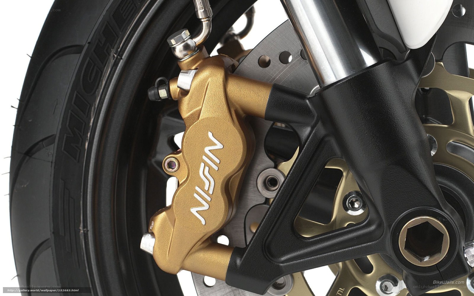 motorcycle brake caliper close-up