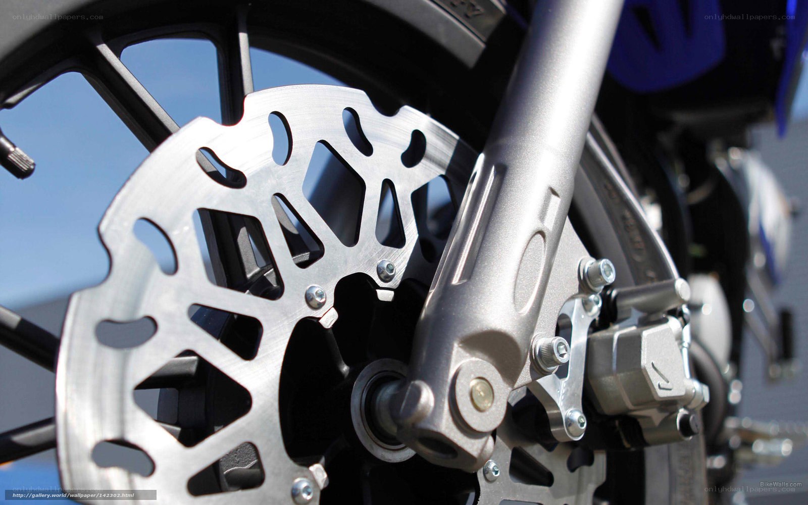 motorcycle brake disc close-up