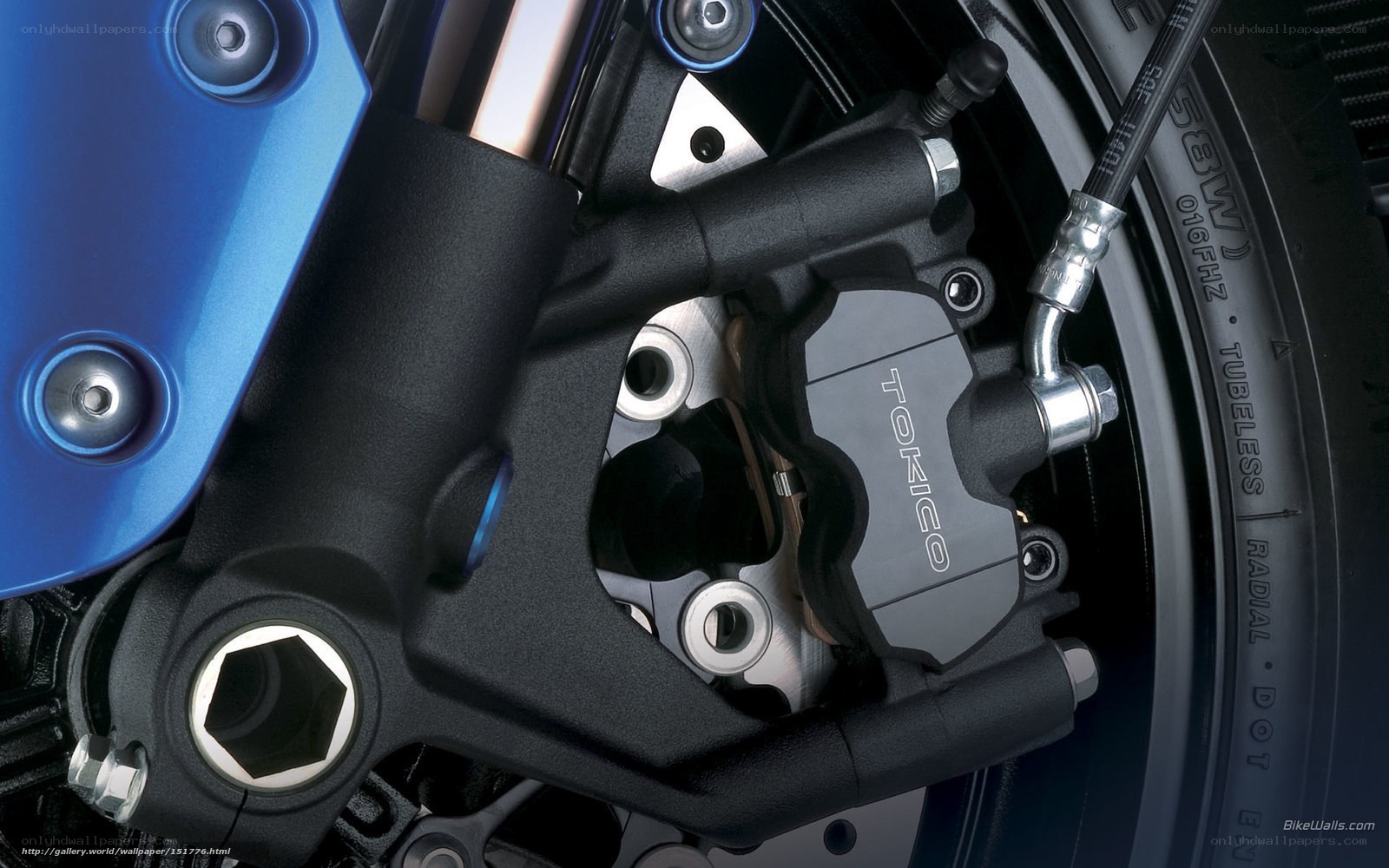 motorcycle brake system close-up