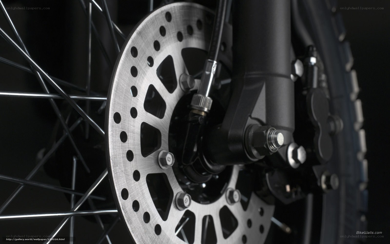 motorcycle brake system close-up