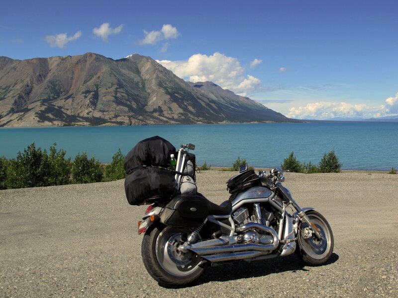 Motorcycle by Lake