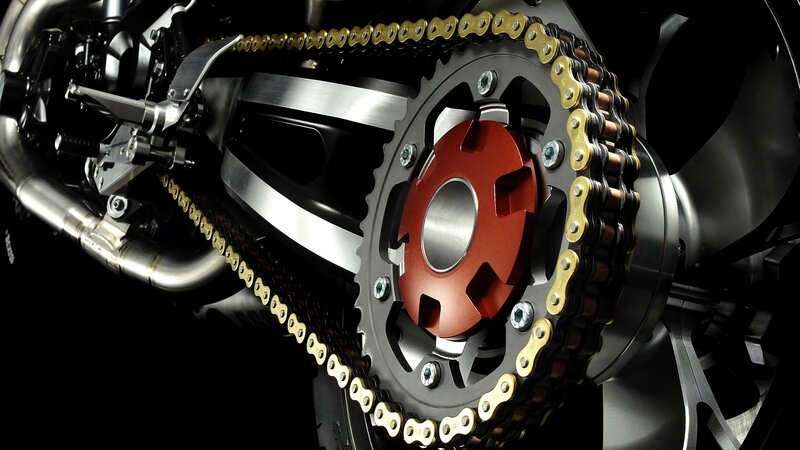 motorcycle chain and sprocket