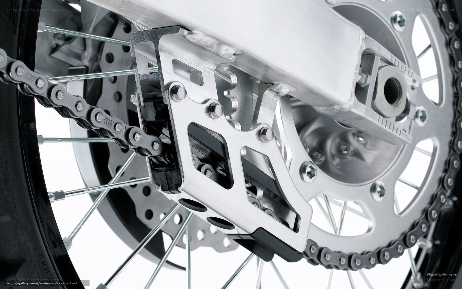 motorcycle chain and sprocket