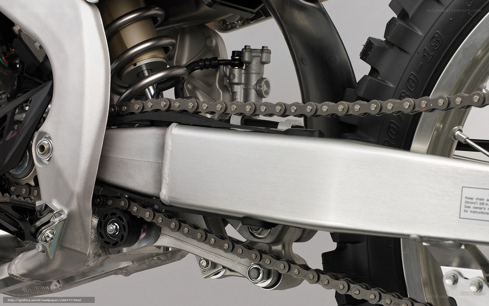 motorcycle chain and suspension