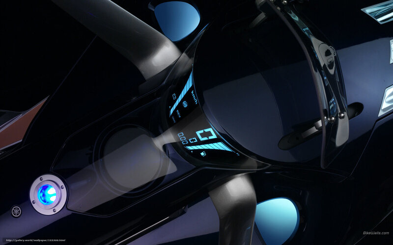 Motorcycle Dashboard — Black, Dark, Night, 3d Render