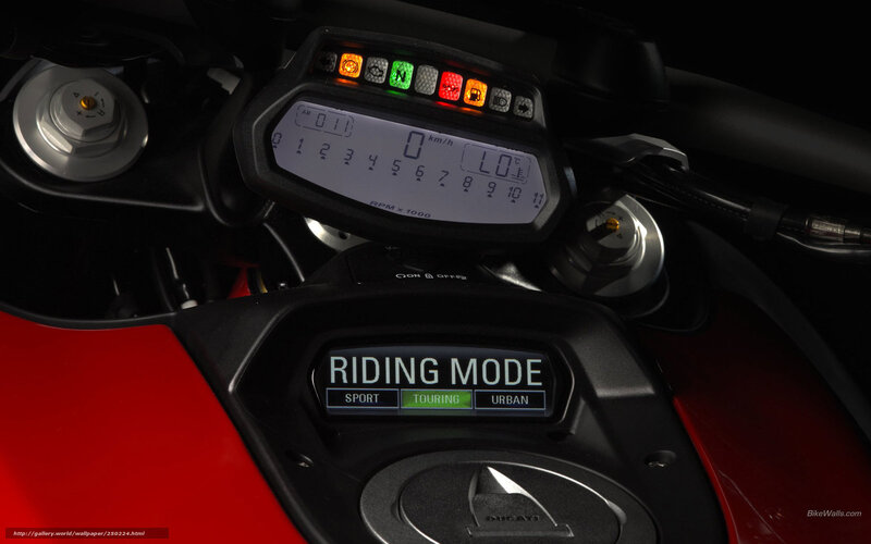 Motorcycle Dashboard — Black, Dramatic, Photograph, Digital Display, Riding Mode