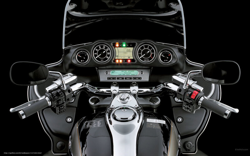 Motorcycle Dashboard — Black, Dramatic, Photograph, Handlebars, Gauges
