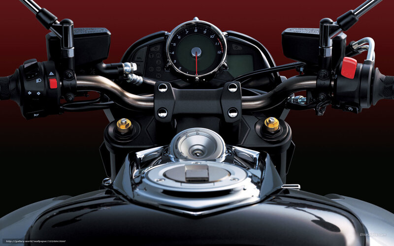 Motorcycle Dashboard — Black, Dramatic, Photograph, Handlebars, Speedometer