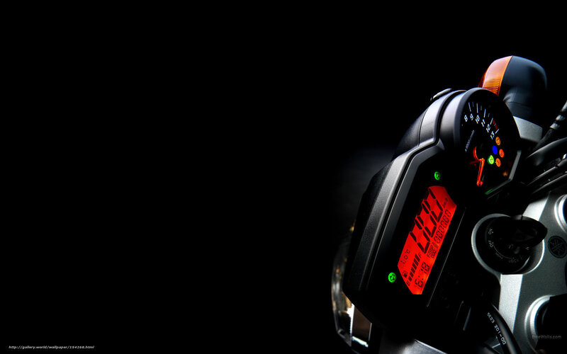 Motorcycle Dashboard — Black, Dramatic, Photograph, Speedometer, Digital Display, Key