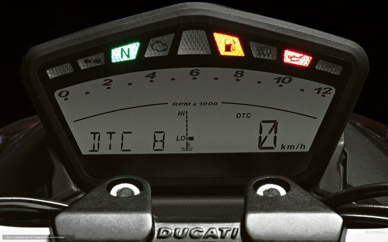 Motorcycle Dashboard — Black, Dramatic, Photograph, Speedometer