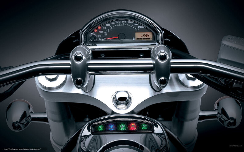 Motorcycle Dashboard — Black, Dramatic