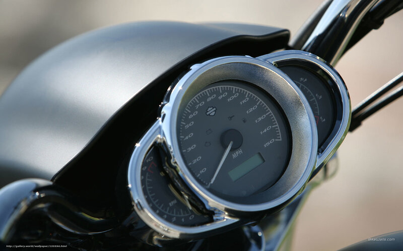 Motorcycle Dashboard — Black, Neutral, Afternoon, Photograph, Speedometer