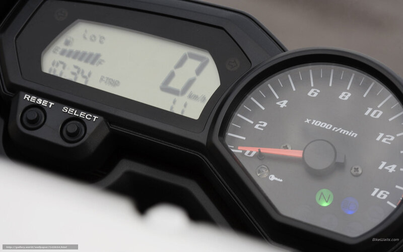 Motorcycle Dashboard — Black, Neutral, Photograph, Digital Display, Speedometer