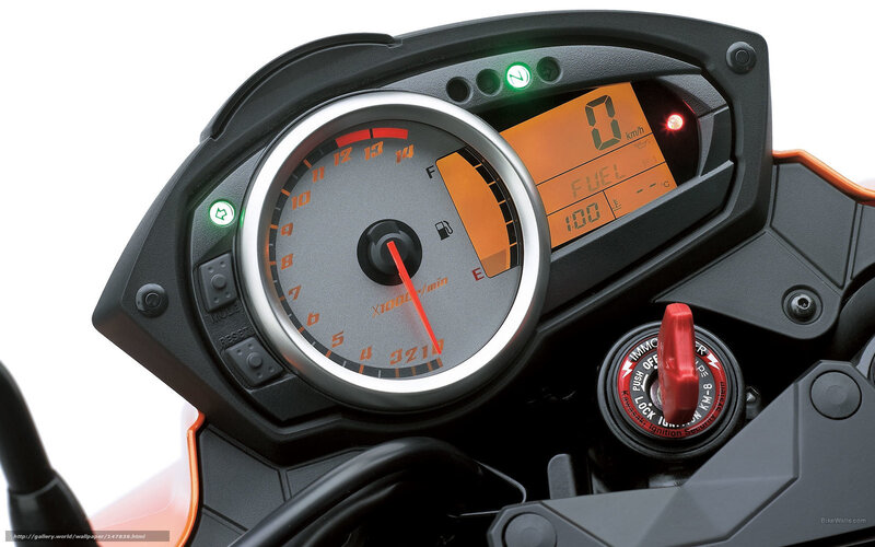 Motorcycle Dashboard — Black, Neutral, Photograph, Fuel Gauge