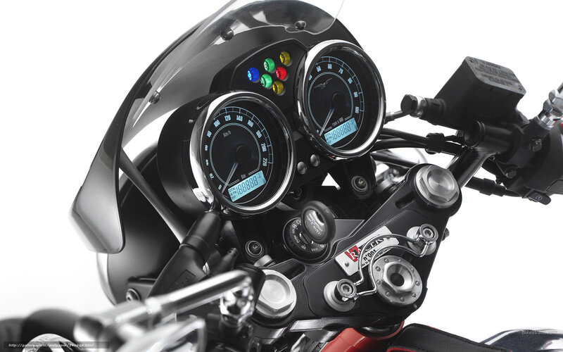 Motorcycle Dashboard — Black, Neutral, Photograph, Gauges