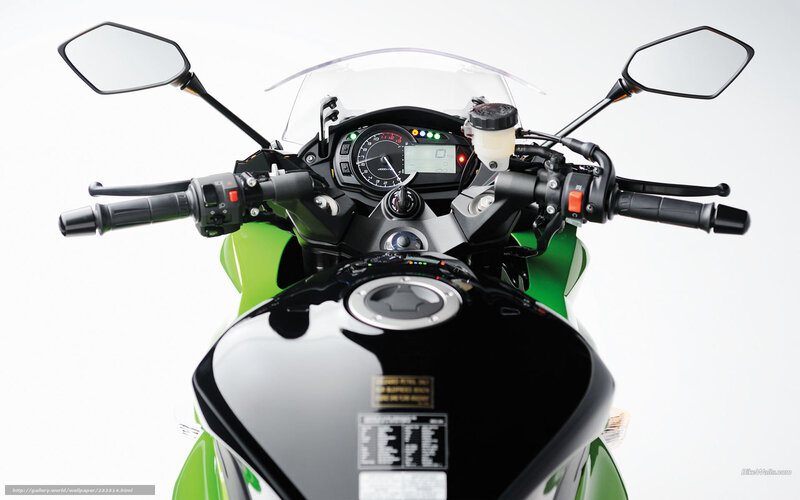 Motorcycle Dashboard — Black, Neutral, Photograph, Handlebars, Instrument Cluster, Fuel Tank