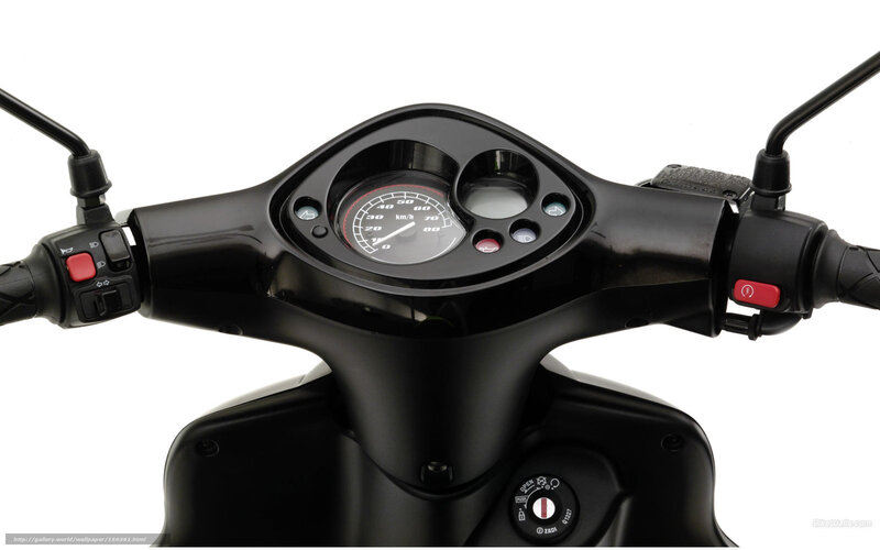 Motorcycle Dashboard — Black, Neutral, Photograph, Handlebars, Speedometer, Controls