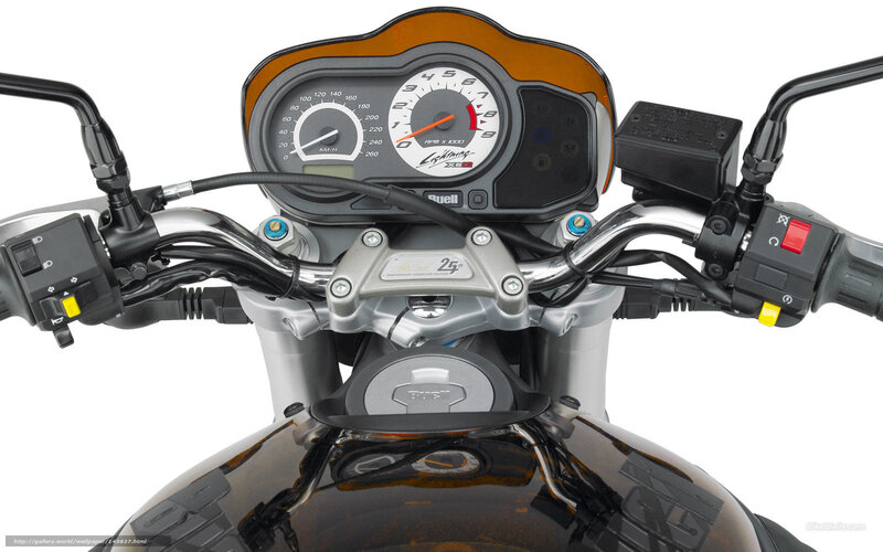 Motorcycle Dashboard — Black, Neutral, Photograph, Handlebars, Speedometer, Fuel Tank