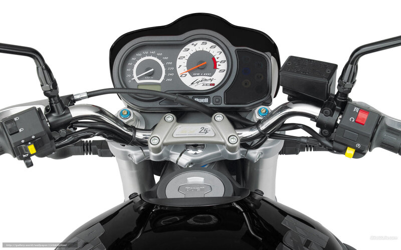 Motorcycle Dashboard — Black, Neutral, Photograph, Handlebars, Speedometer, Tachometer, Controls
